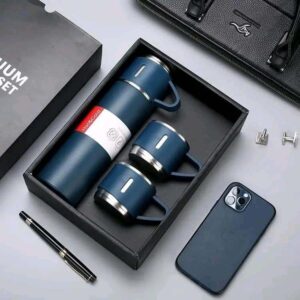 Vacuum Flask Set with 3 Cups