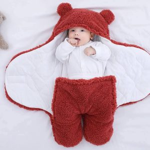 Baby Swaddle Blanket (Deep Red/Maroon)